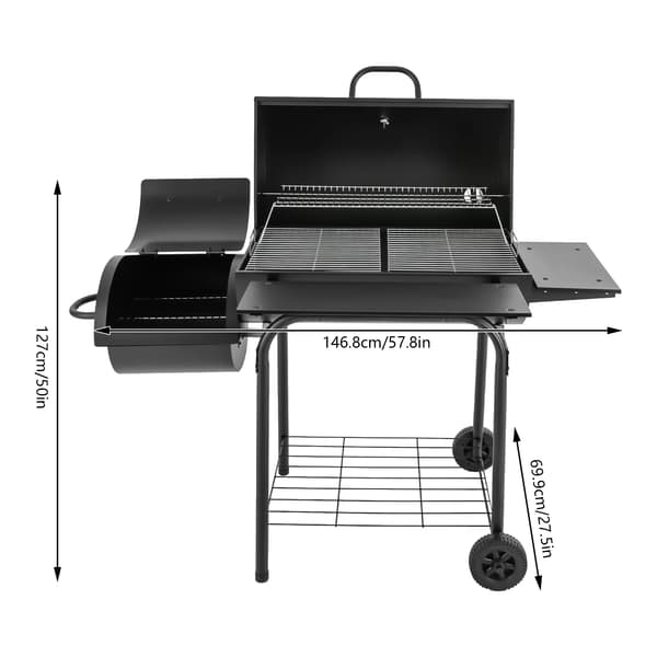 Kulgrill, Robust Konstruktion, God Opbevaringsplads,sort