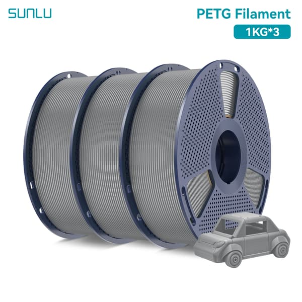 3D-skrivarfilament, PETG-material, 1,75 mm diameter,3KG Grå