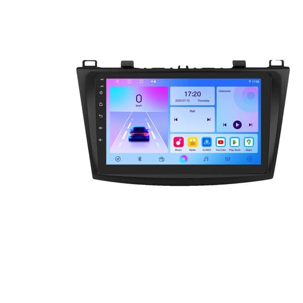 Multimedia Navigationssystem, Smartphone Integration, Forbedret Navigation, kompatibel med Mazda 3 2010-2013,T2CP-2G 32G-4kerner