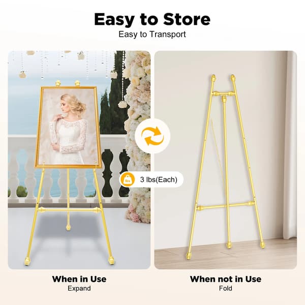 Bröllopsställning, Elegant Design, Golvmonterad Bekvämlighet,Guld, M
