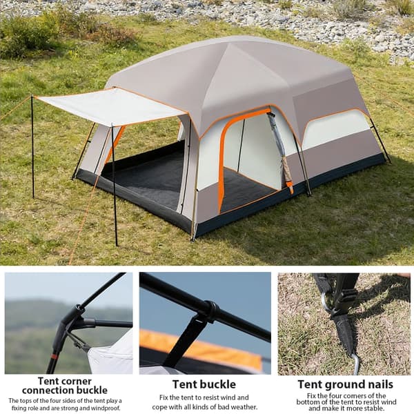 Campingtält, Rymlig Design, Förbättrat Skydd,T2