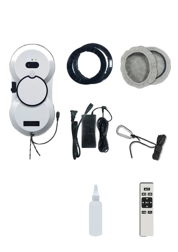 Robotfönsterputsare, ultraljudsspray, kraftfull sug,Ja-e, 5600Pa-a, EU-e