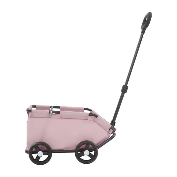 Kæledyrsvogn, kulstofstålramme, sammenfoldeligt design,Pink