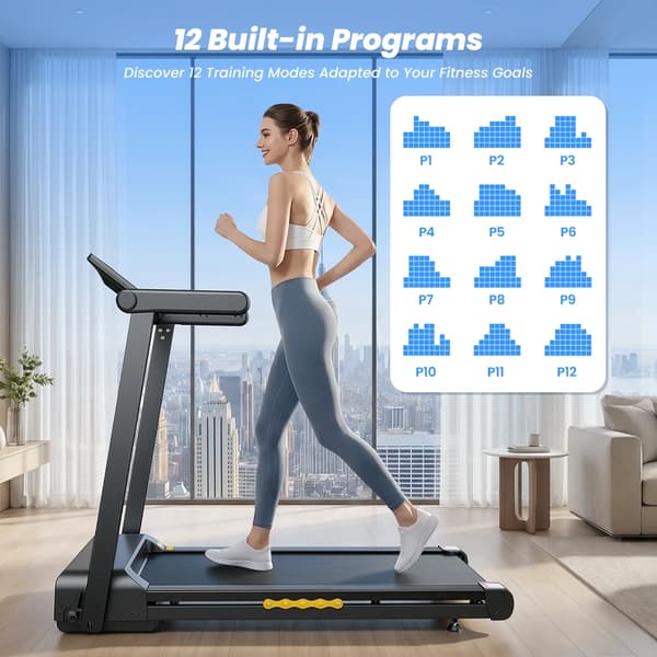 Auto Incline Løbebånd, Bluetooth App Support, Sammenklappeligt Design,FT60