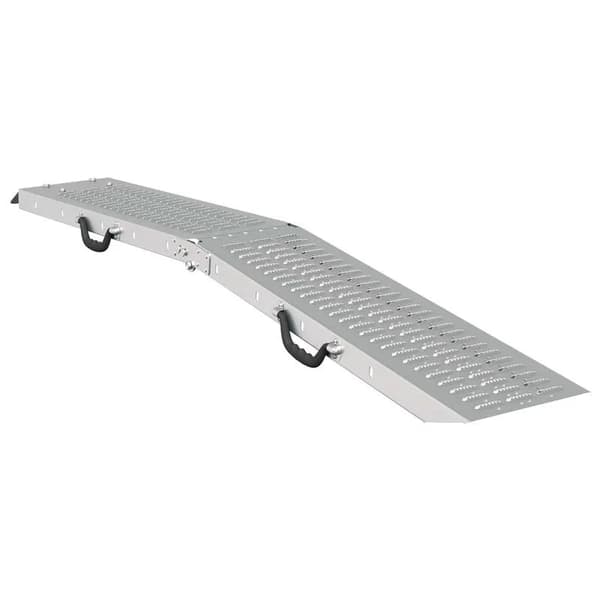Laste ramper, robust stål, 200 kg kapacitet,Argent