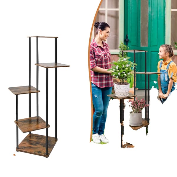 Växtställ, Metallram, Flerlagersdesign,5 Tiers
