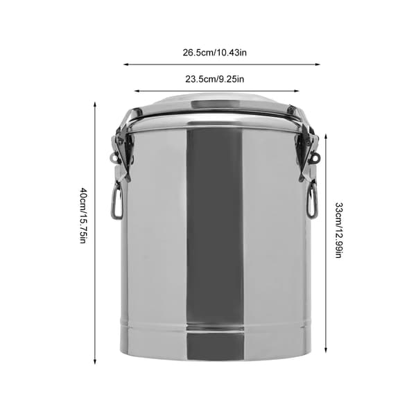 Matvärmare, 20L kapacitet, isolerad dryckedispenser,Silver