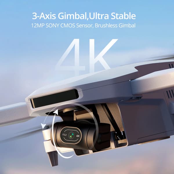 Drone, 4K UHD-kamera, 6 km kantama, Fly More Combo