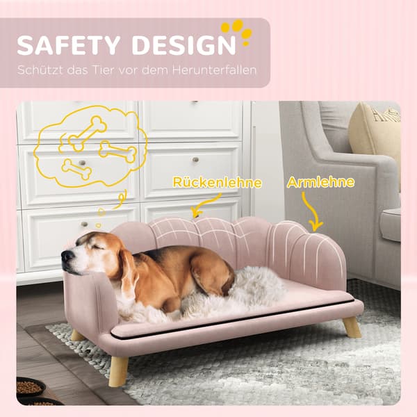 Kæledyrssofa, Stilfuldt Design, Komfortabel Polstring,pink