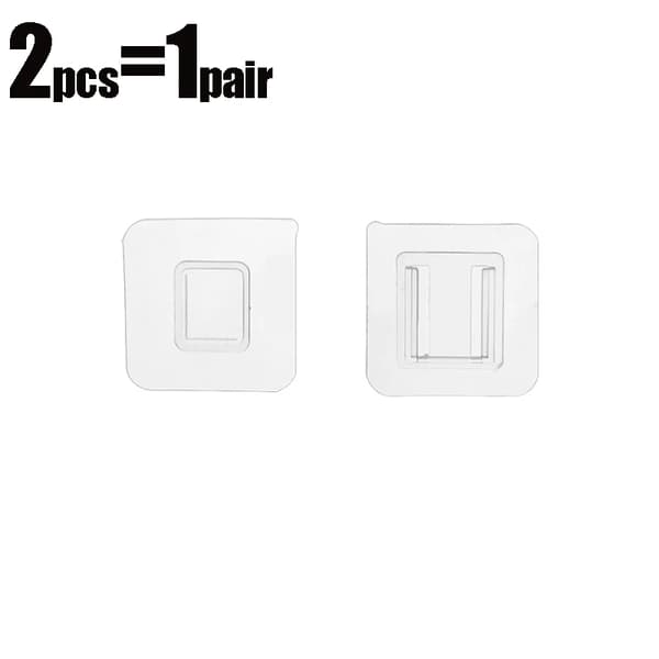 Klistrehakar, Ingen borrning, Platsbesparande design,2pcs