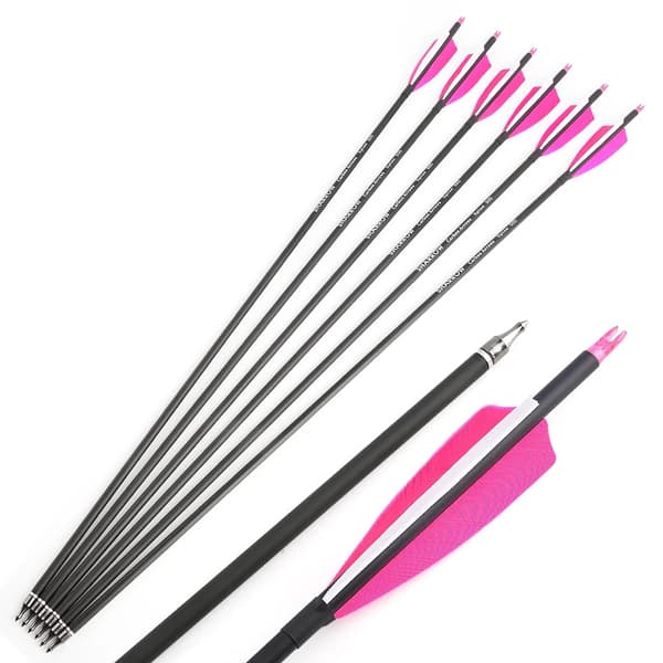 Kolfiberpilar, 12-pack, Hållbar konstruktion,Rosa