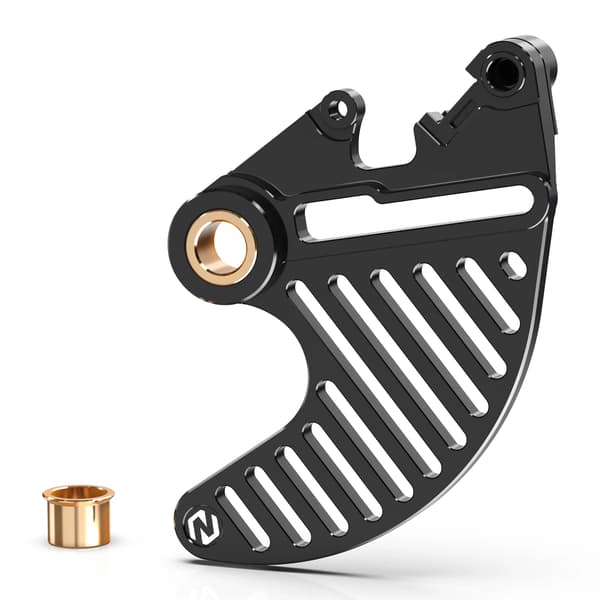 Bromsskivskydd, Lättviktsaluminium, CNC-bearbetad Precision,Svart bak