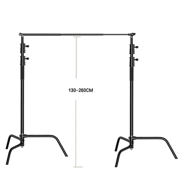 Telescopisk Baggrundsbar, Justerbar Længde, Bærbart Design,3M Kit 260B