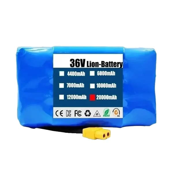 Batteripack, 36V Spänning, 12Ah Kapacitet,20000mAh