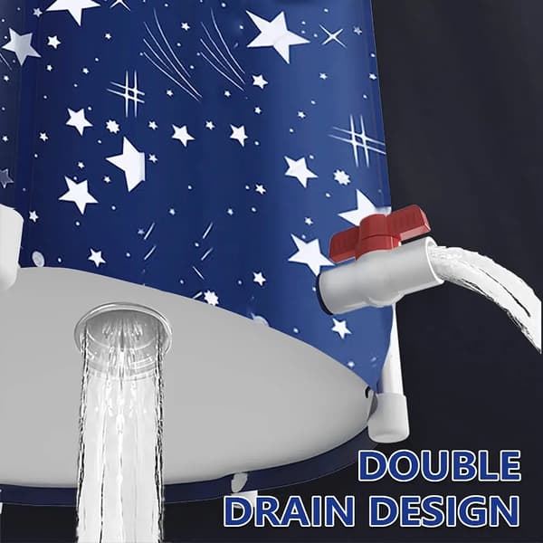 Fällbar Badkar, Bärbar Design, Isolerade Funktioner,A utan lock