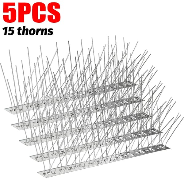 Anti-Due Spidser, Holdbart Rustfrit Stål, Nem Installation,5PCS-15 Torne