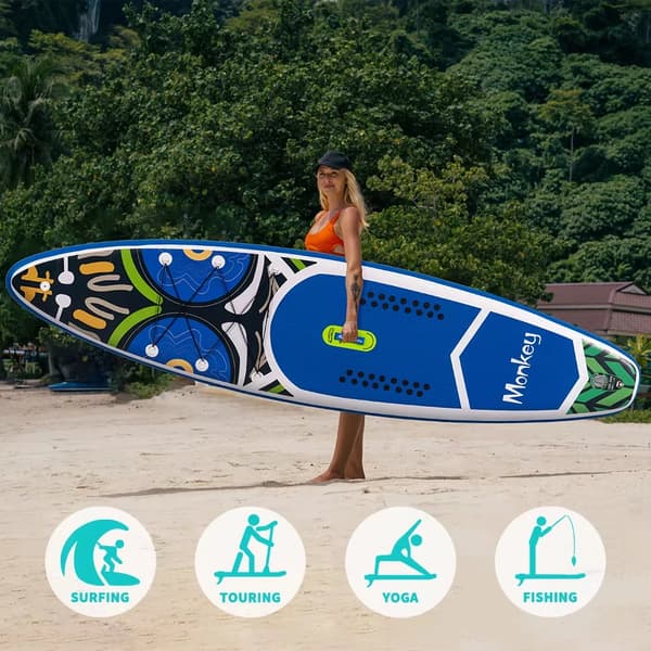 Oppustelig Paddleboard, Stærk Stabilitet, Komplet Tilbehør,SUPFR02E