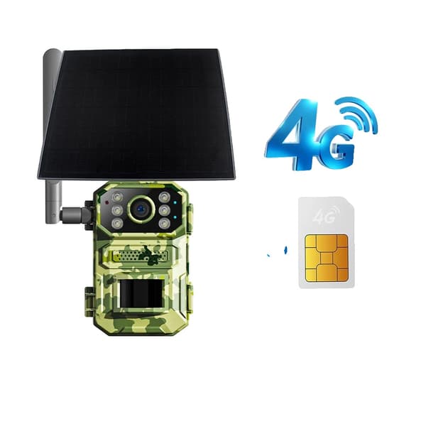 Jagtkamera, 4G LTE-forbindelse, solcelledrevet,Kun kamera