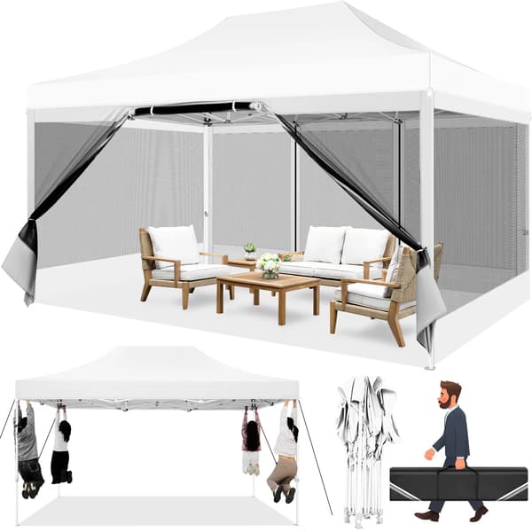 Paviljong, Vattentät Design, Insektskydd,Vit
