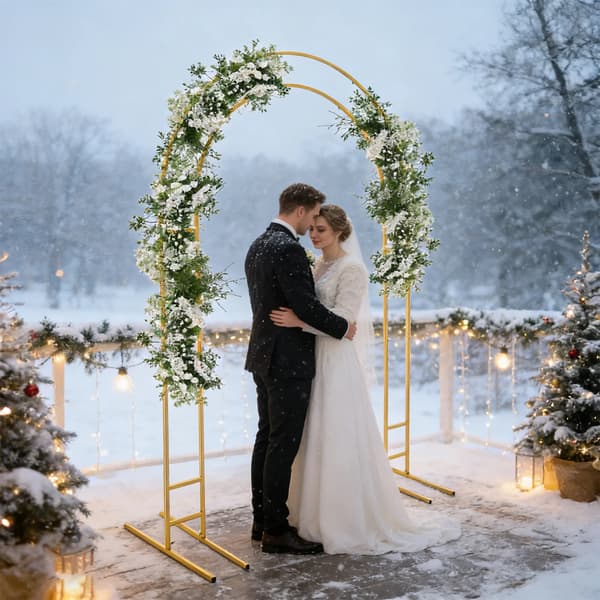 Bryllupsbue, Robust Stål Design, Nem at Samle,Guld, M