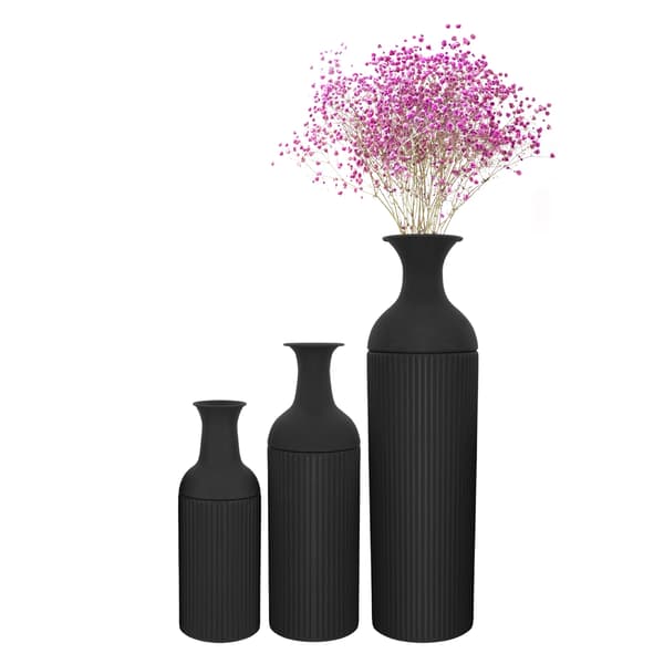 Blomkrukor, Elegant Design, Hållbart Material,svart