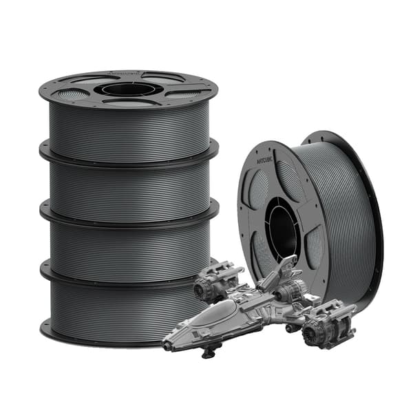 3D Printfilament, PETG Material, Stødresistent,5kg grå