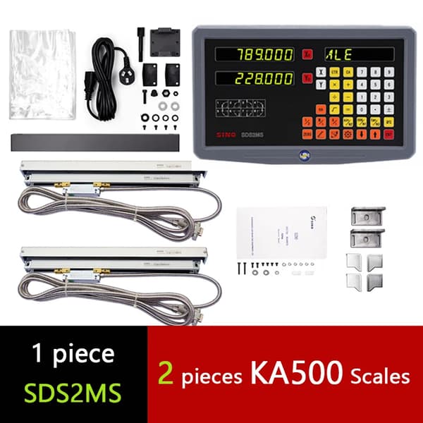 Digital avläsning DRO-kit, 2-axlig mätning, hög precision,DRO-2PCS KA500