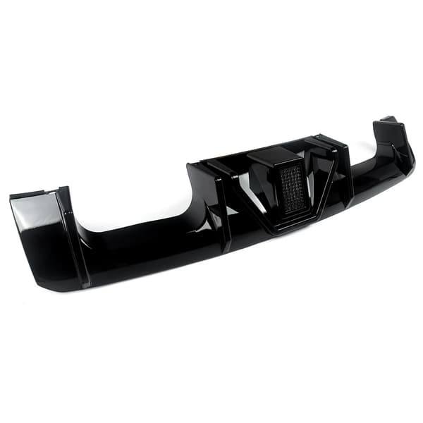 Bageste kofanger diffuser, LED lys, glans sort,Glansende Sort
