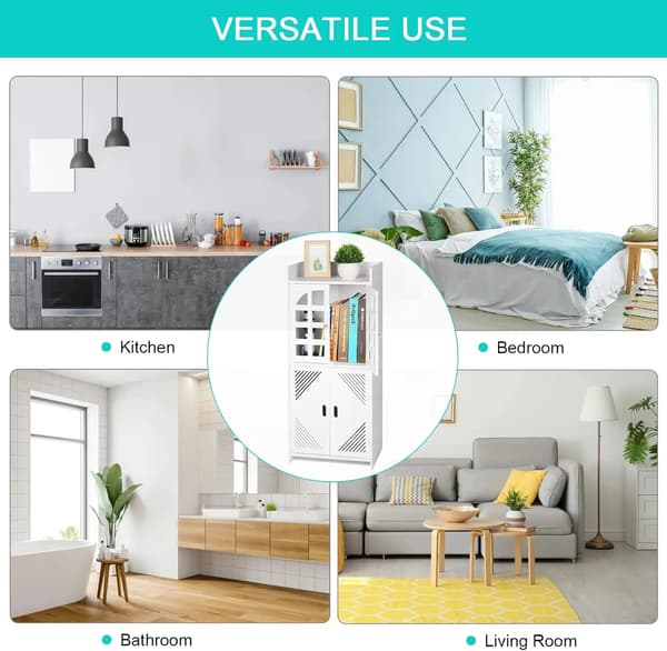 Förvaringsenhet, Vattentät Plast, Modern Design,VIT