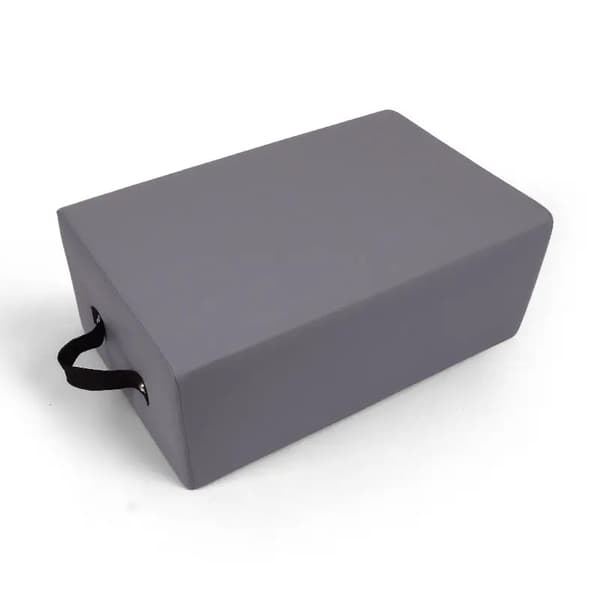 Pilates Reformer Box, Hållbart Trä och Läder, Kompakt Design, GRÅ