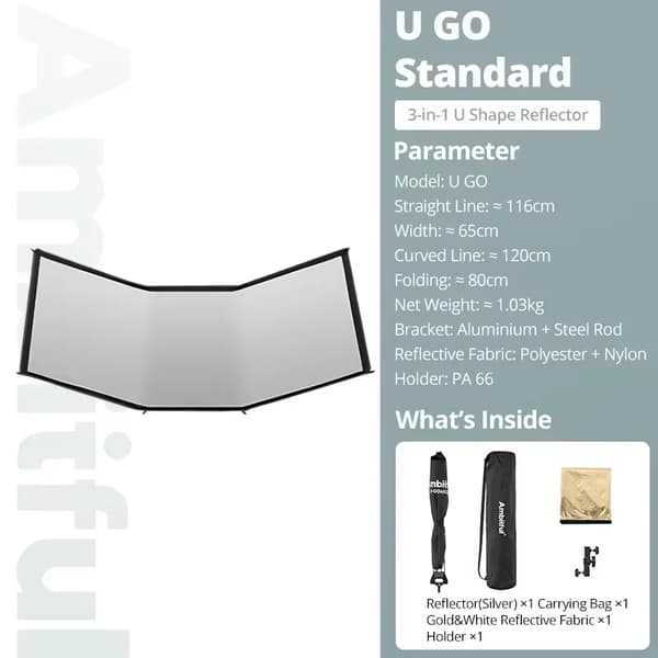 Reflektor Kit, 3i1 Design, Bärbara Tillbehör,U GO Standard