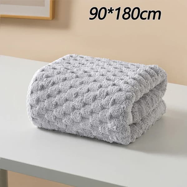 Badelagen, Hurtig Tørring, Blødt Fleece Materiale,Grå90x180cm
