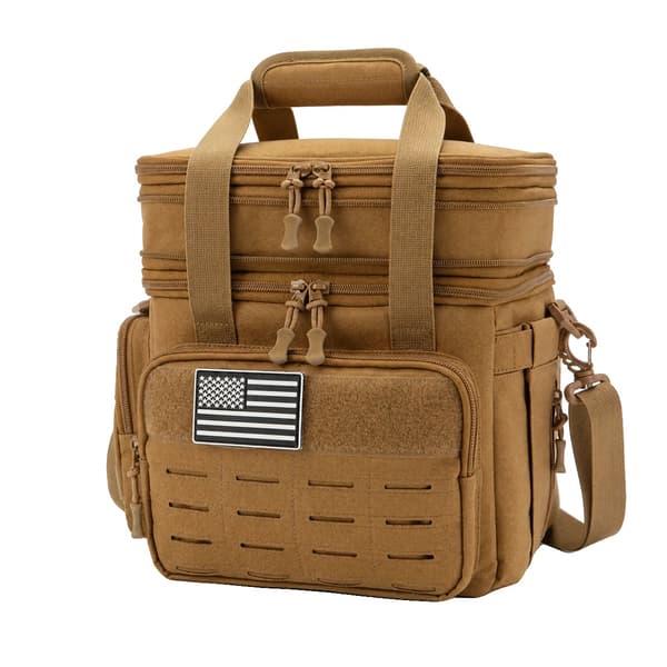 Køletaske, Isoleret Design, MOLLE Webbing System,Khaki