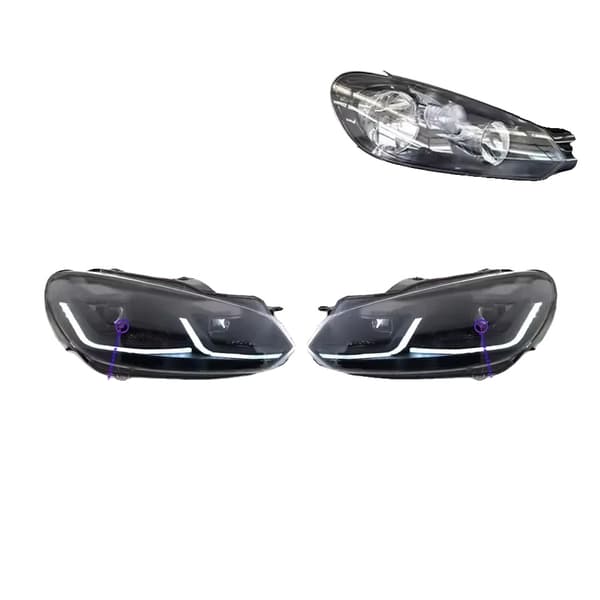 Forlygtesamling, LED-teknologi, Forbedret synlighed,2 PCS, røg