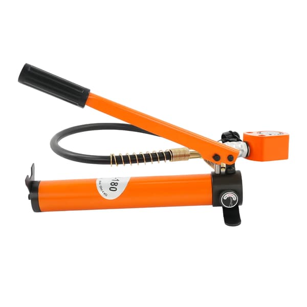 Hydraulisk Ramjack, 10 Tons Lastkapacitet, Manuell Pump,Orange
