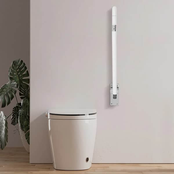 Fällbart säkerhetsräcke, högstyrkande material, halkfri yta,75cm, VIT