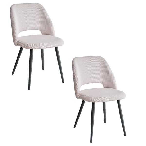 Matstol, Kordflorsmaterial, Metallram,2st Beige