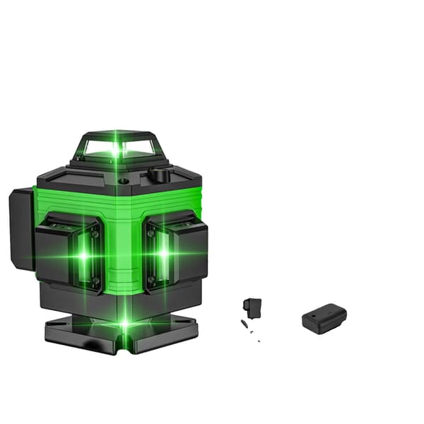 Laser Nivå, Självnivellerande, Grön Stråle,Tyggsäck