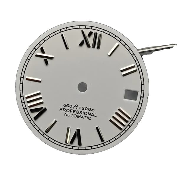 Urskive, Romersk Tal Dial, Rustfrit Stål Konstruktion,HVID