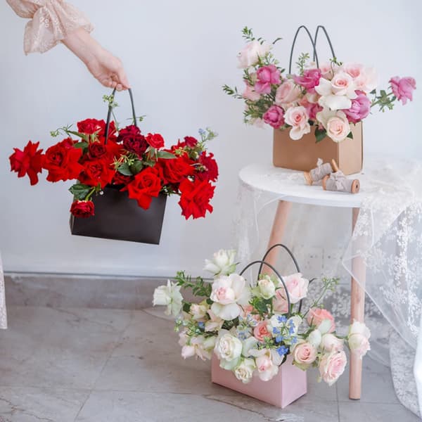 Blomlåda, Bärbar Design, Hållbar Konstruktion,Rosa