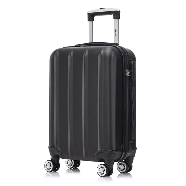 Hårdt bagage, 360° spinnerhjul, ergonomisk greb,Sort-a, 20Tommer 500mm
