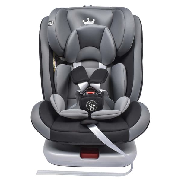 Barnsäkerhetsstol, 360° roterande, 5-punktsbälte, viktområde 9-36 kg, Isofix-installation, justerbart nackstöd