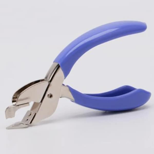 Häftapparat, Tungmetall, Ergonomiskt Grepp,Blå