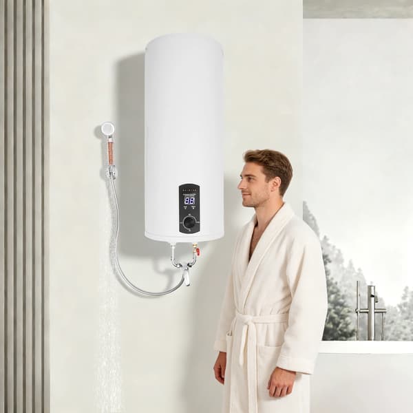 Varmvattenberedare, 60L kapacitet, vertikal monteringsdesign,VIT