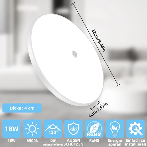Loftlampe, Moderne Design, Høj Lysstyrke LED,5PCS, 18W
