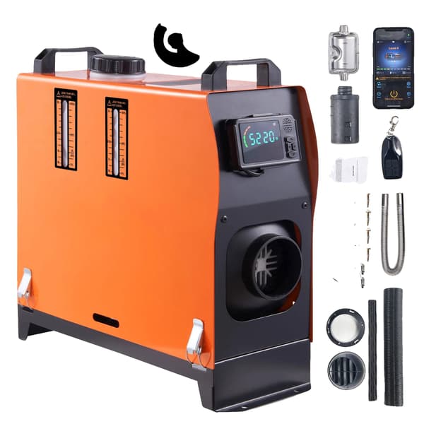 Dieselluftvärmare, Bluetooth-kontroll, Effektiv Uppvärmning, 8KW Bluetooth