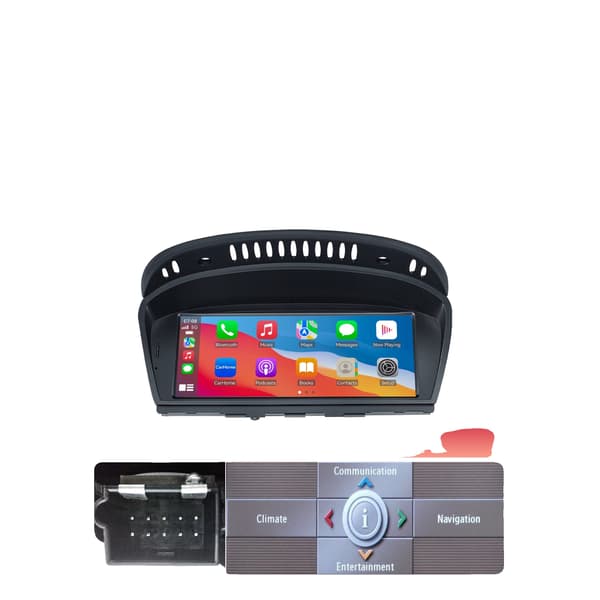 Carplay, Pekskärm, Inbyggda Funktioner, kompatibel med BMW 3 5 Serie E60 E61 E63 E64 E90 E91 E92 CIC System 2004-2012,För BMW CCC-systemet