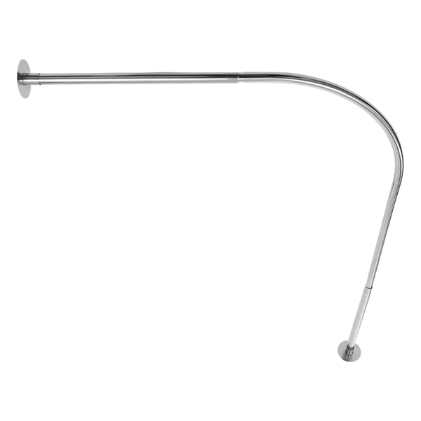 Duschdraperistång, Justerbar Längd, Ingen Borrning Installation,silver