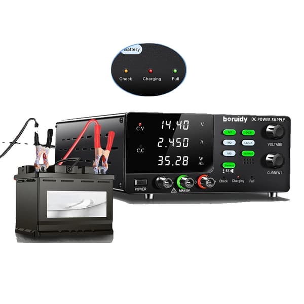 DC-strömförsörjning, justerbar spänning, intelligent laddning,R-SPS6020C 60V20A