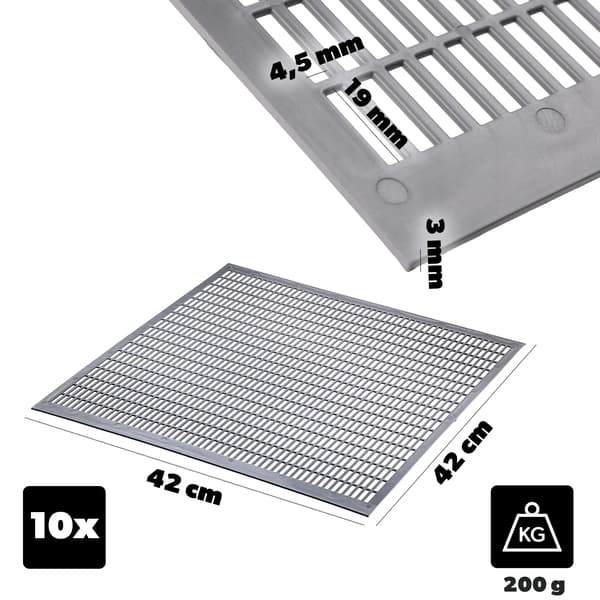 Biemor Separator, Holdbart Plastik, Multi-Kompatibel Design,GRÅ